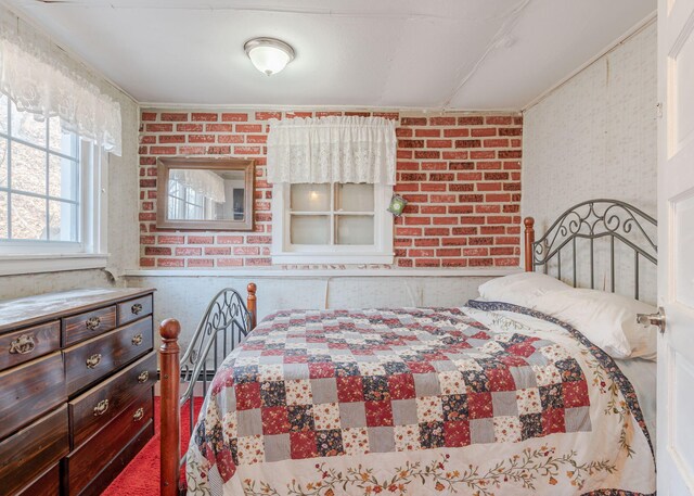 84 Hillside Rd, Westbrook, ME 04092 - bedroom with wallpapered walls and ornamental molding