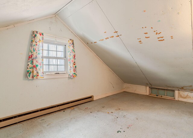 84 Hillside Rd, Westbrook, ME 04092 - additional living space with baseboard heating and lofted ceiling