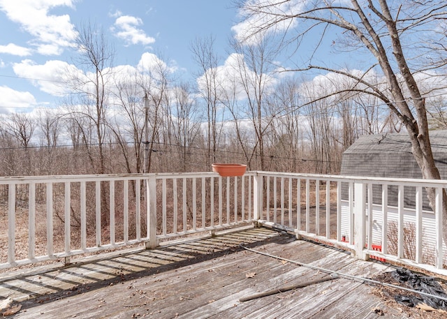 84 Hillside Rd, Westbrook, ME 04092 - view of wooden terrace