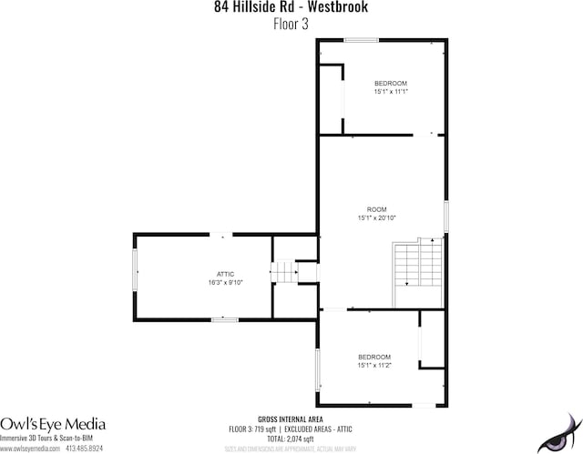 84 Hillside Rd, Westbrook, ME 04092 - plan