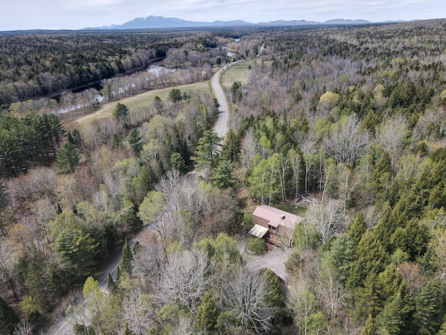 823 Grindstone Rd, Medway, ME 04460 - view of property location with a forest and a water and mountain view