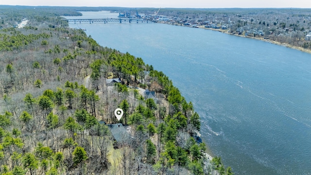 126 Middle Rd, Woolwich, ME 04579 - aerial view featuring a water view