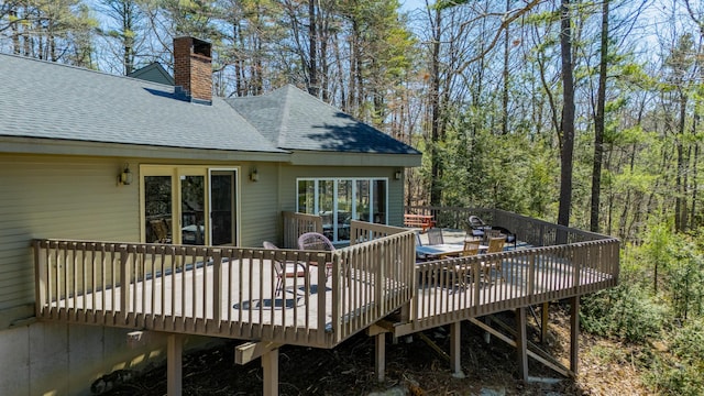 126 Middle Rd, Woolwich, ME 04579 - deck with outdoor dining area