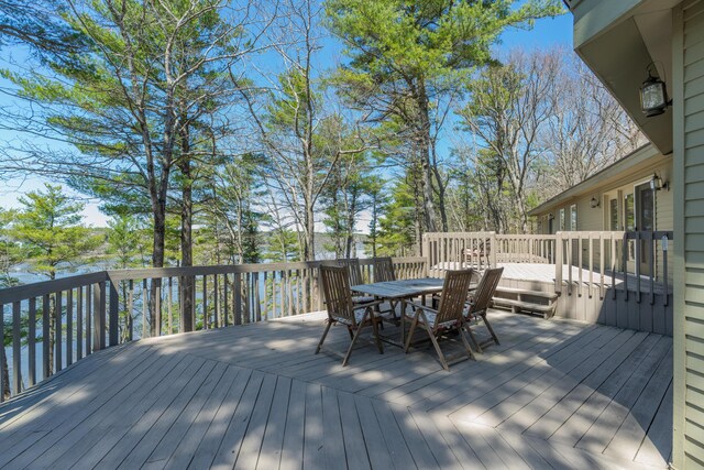126 Middle Rd, Woolwich, ME 04579 - deck with outdoor dining area