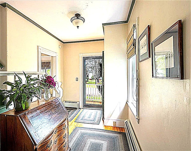 22 Mills Rd, Newcastle, ME 04553 - view of exterior entry with a baseboard radiator