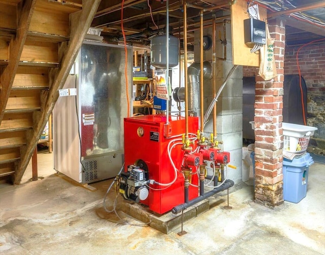 22 Mills Rd, Newcastle, ME 04553 - utility room with a heating unit