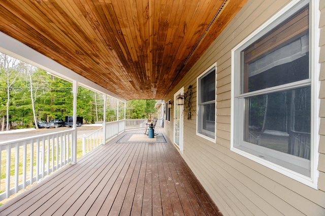 129 Bailey Hill Rd, New Sharon, ME 04955 - deck featuring covered porch