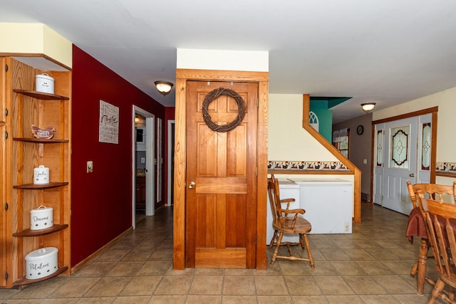 129 Bailey Hill Rd, New Sharon, ME 04955 - interior space featuring light tile patterned flooring
