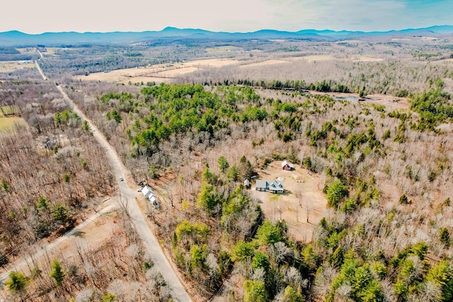 129 Bailey Hill Rd, New Sharon, ME 04955 - aerial view with a mountain view and a rural view