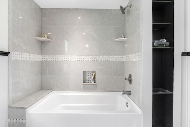 full bathroom featuring  shower combination