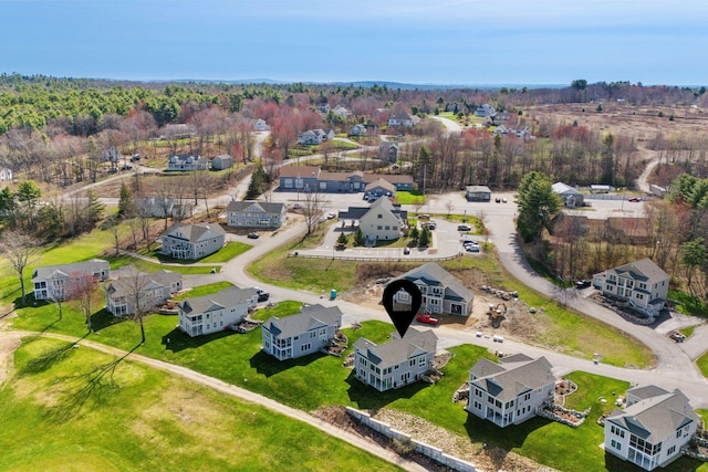 birds eye view of property featuring a residential view