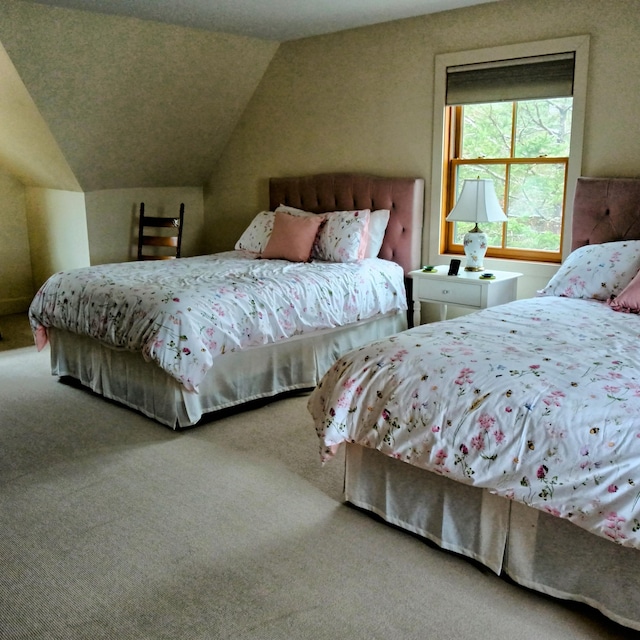 5 Southernpoint Rd, Bristol, ME 04564 - carpeted bedroom featuring vaulted ceiling