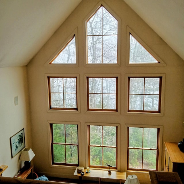 5 Southernpoint Rd, Bristol, ME 04564 - living room featuring high vaulted ceiling