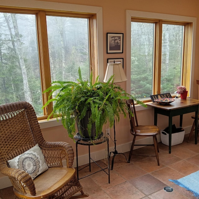 5 Southernpoint Rd, Bristol, ME 04564 - sitting room with stone finish flooring and baseboards