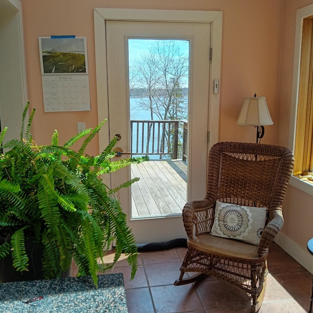 5 Southernpoint Rd, Bristol, ME 04564 - entryway with tile patterned floors and baseboards
