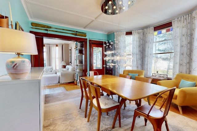14 Water St, Vinalhaven, ME 04863 - dining room featuring crown molding