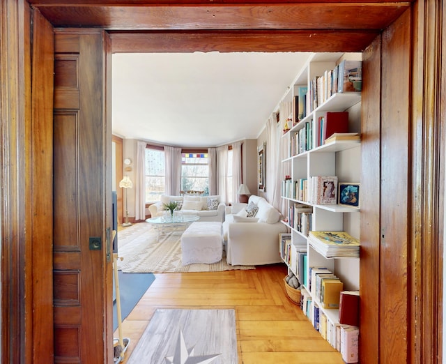 14 Water St, Vinalhaven, ME 04863 - sitting room featuring light wood-style floors