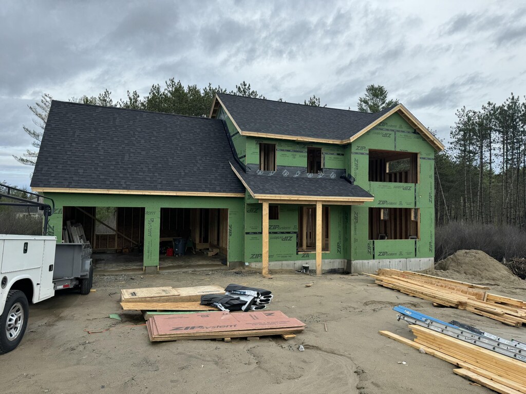 79LOTB Day Rd, Gorham, ME 04038 - property under construction with a shingled roof