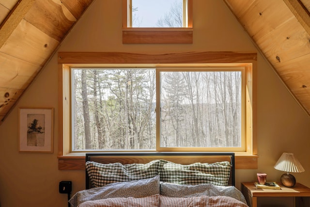 1 Good Day Dr, South Bristol, ME 04568 - bedroom with lofted ceiling