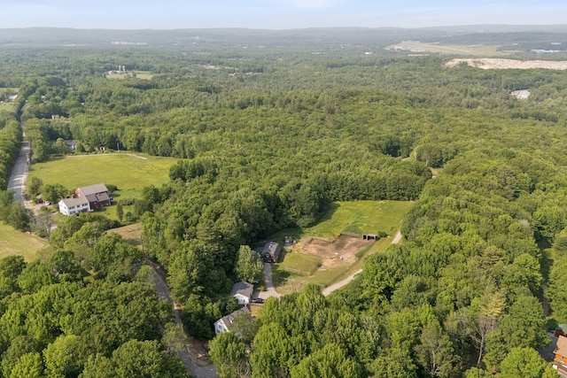 581 Bald Hill Rd, New Gloucester, ME 04260 - aerial view of property and surrounding area with a heavily wooded area