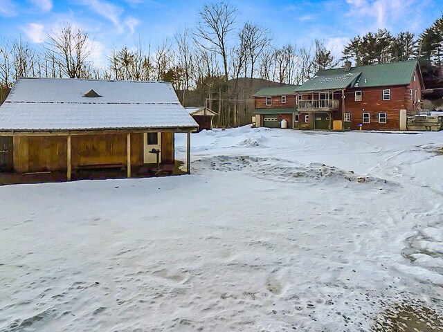 450 Greenwoods Rd, Peru, ME 04290 - view of yard layered in snow