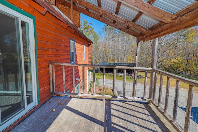 450 Greenwoods Rd, Peru, ME 04290 - view of deck
