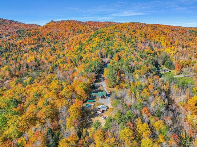 450 Greenwoods Rd, Peru, ME 04290 - birds eye view of property with a wooded view