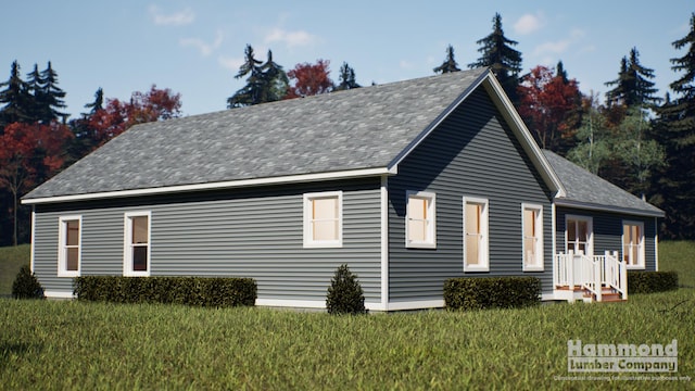 LOT3 Chase Ln, Lewiston, ME 04240 - view of side of home with a lawn and a shingled roof