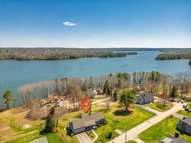 18 Pleasant St, Newcastle, ME 04553 - bird's eye view of a large body of water