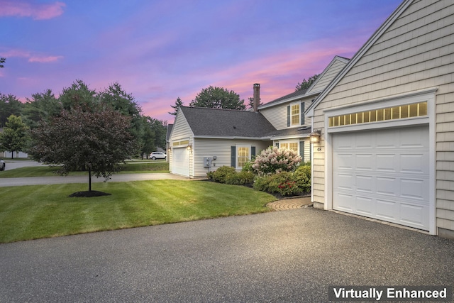 48 Windward Pointe Dr Unit 48, Wells, ME 04090 - view of front of home featuring an attached garage, driveway, and a lawn