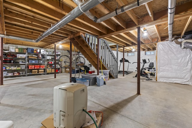 48 Windward Pointe Dr Unit 48, Wells, ME 04090 - unfinished below grade area featuring stairway