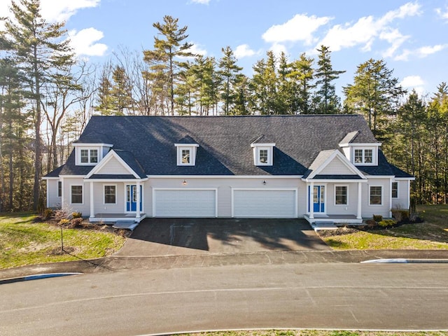 77 Creeks Edge Dr Unit 0, Saco, ME 04072 - view of front of home featuring an attached garage, driveway, and a shingled roof
