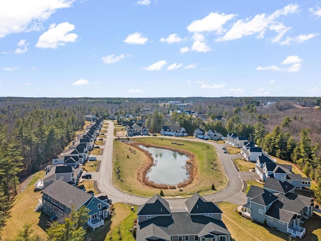 77 Creeks Edge Dr Unit 0, Saco, ME 04072 - birds eye view of property with a forest view, a water view, and a residential view