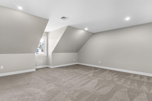 77 Creeks Edge Dr Unit 0, Saco, ME 04072 - additional living space featuring carpet floors, recessed lighting, baseboards, and vaulted ceiling