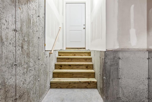 77 Creeks Edge Dr Unit 0, Saco, ME 04072 - stairs featuring concrete floors
