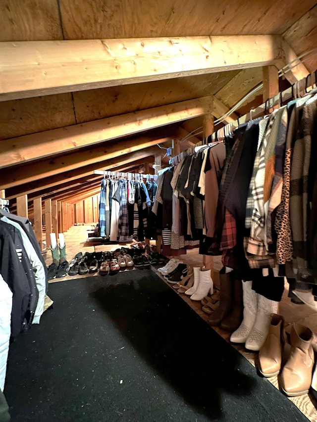 6 Ridge Rd, Corinth, ME 04427 - spacious closet with vaulted ceiling