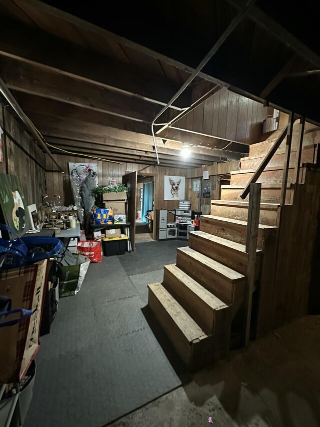 6 Ridge Rd, Corinth, ME 04427 - basement with stairs