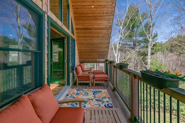 view of balcony