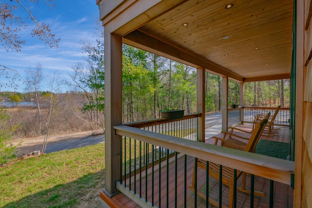 view of wooden terrace