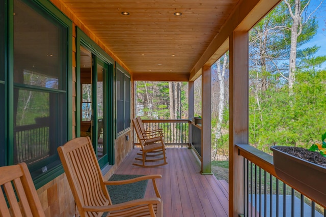 view of sunroom / solarium