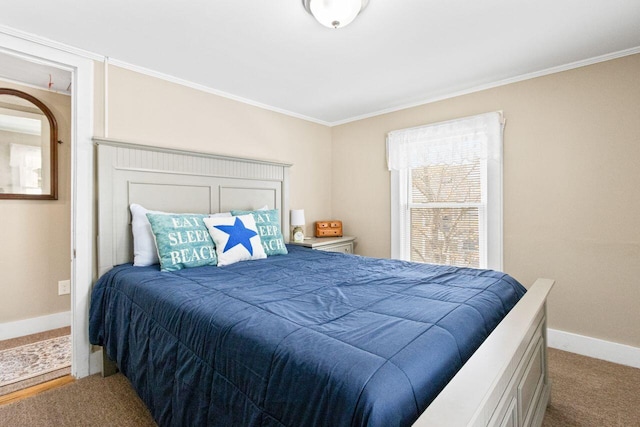 15 Longwood Ave, Old Orchard Beach, ME 04064 - bedroom with carpet flooring, baseboards, and crown molding