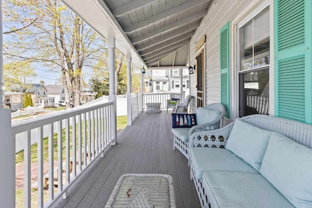15 Longwood Ave, Old Orchard Beach, ME 04064 - deck with a porch and a residential view