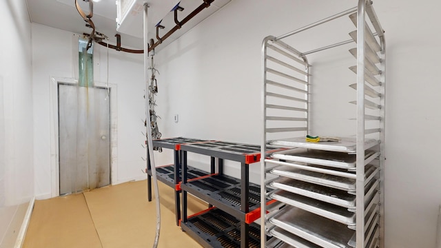 view of basement