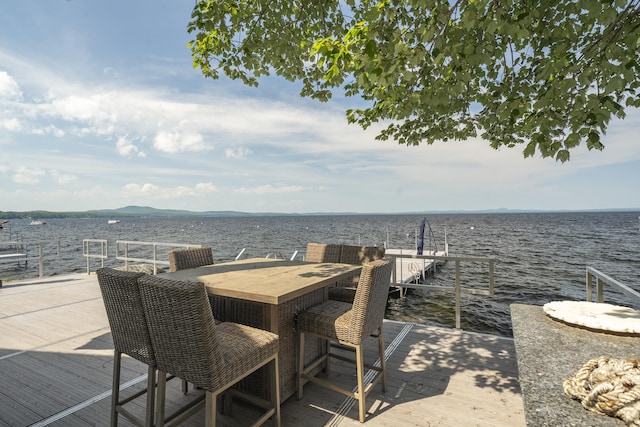 1485 Richville Rd, Standish, ME 04084 - dock area with a water and mountain view