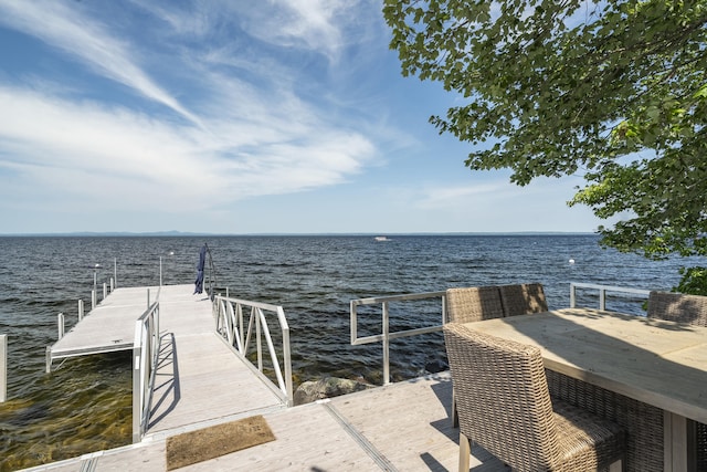 1485 Richville Rd, Standish, ME 04084 - dock featuring a water view