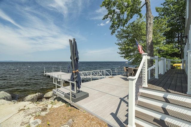 1485 Richville Rd, Standish, ME 04084 - dock area featuring a water view