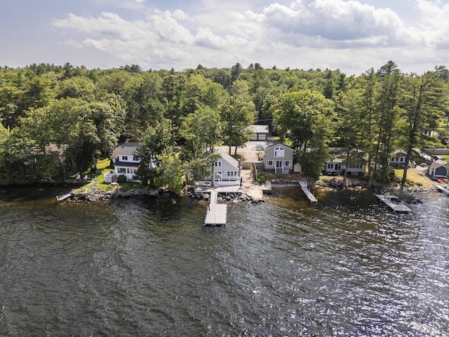 1485 Richville Rd, Standish, ME 04084 - water view with a floating dock