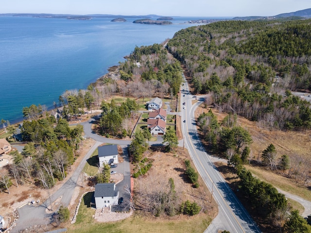 3 Bogue Chitto Ln Unit 1, Bar Harbor, ME 04609 - birds eye view of property with a water and mountain view