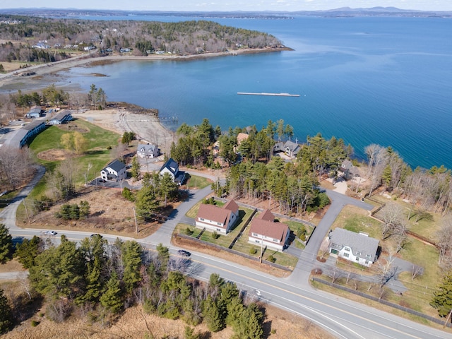3 Bogue Chitto Ln Unit 1, Bar Harbor, ME 04609 - birds eye view of property featuring a water view