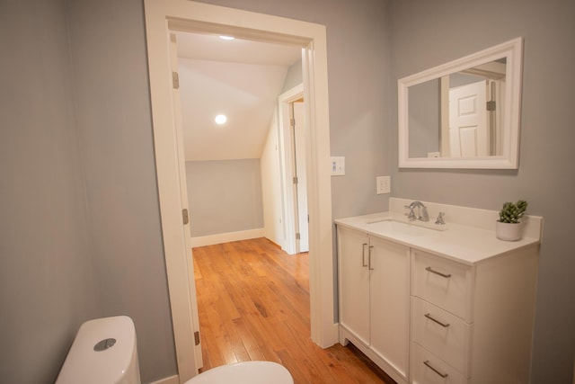 16 Main St, Bradley, ME 04411 - bathroom with hardwood / wood-style flooring and vanity